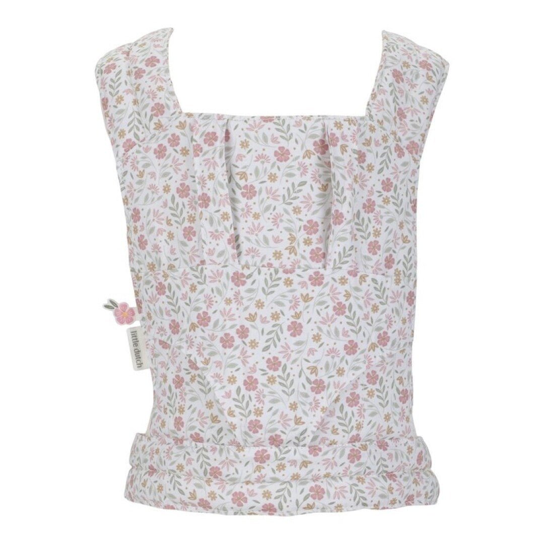 MOCHILA DE PORTEO MUÑECAS LITTLE DUCTH ·FLORES· - Happy Moments Baby