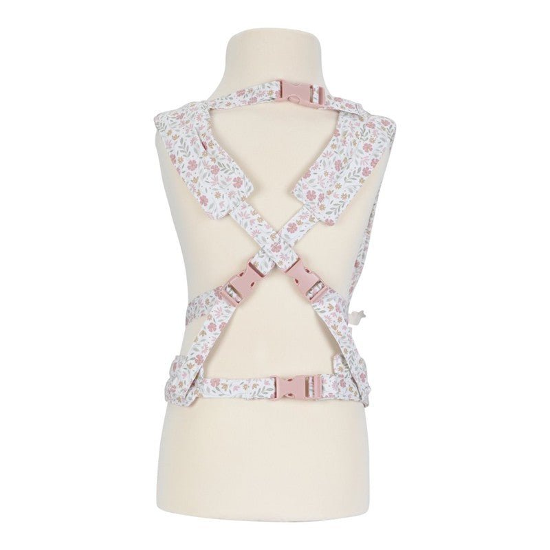 MOCHILA DE PORTEO MUÑECAS LITTLE DUCTH ·FLORES· - Happy Moments Baby