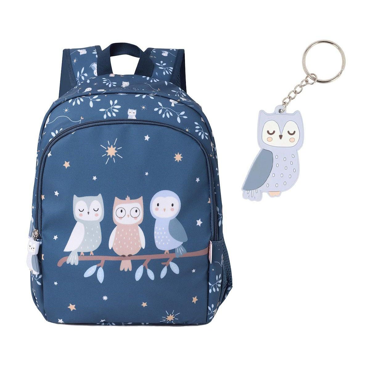 MOCHILA ESCOLAR MEDIANA TUTETE + LLAVERO PERSONALIZABLE ·MAGICAL FOREST· - Happy Moments Baby