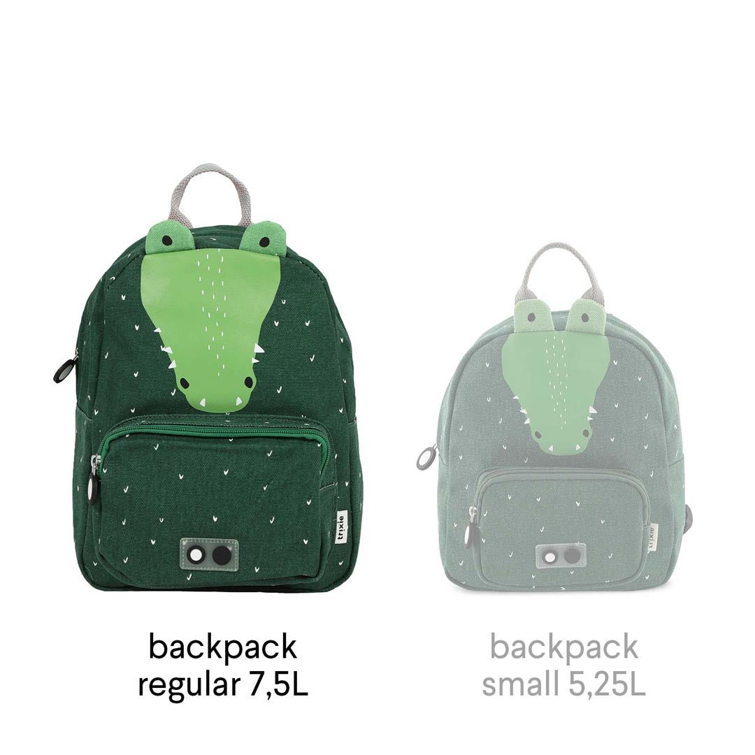 MOCHILA GRANDE INFANTIL TRIXIE ·COCODRILO· - Happy Moments Baby