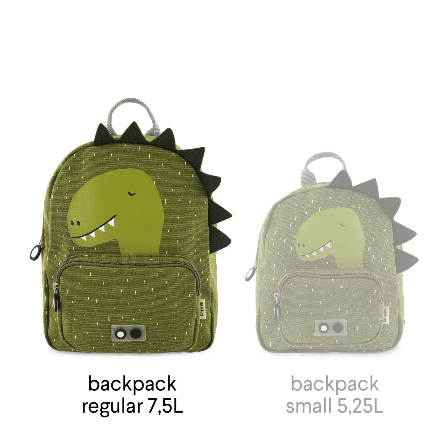 MOCHILA GRANDE INFANTIL TRIXIE ·DINO· - Happy Moments Baby