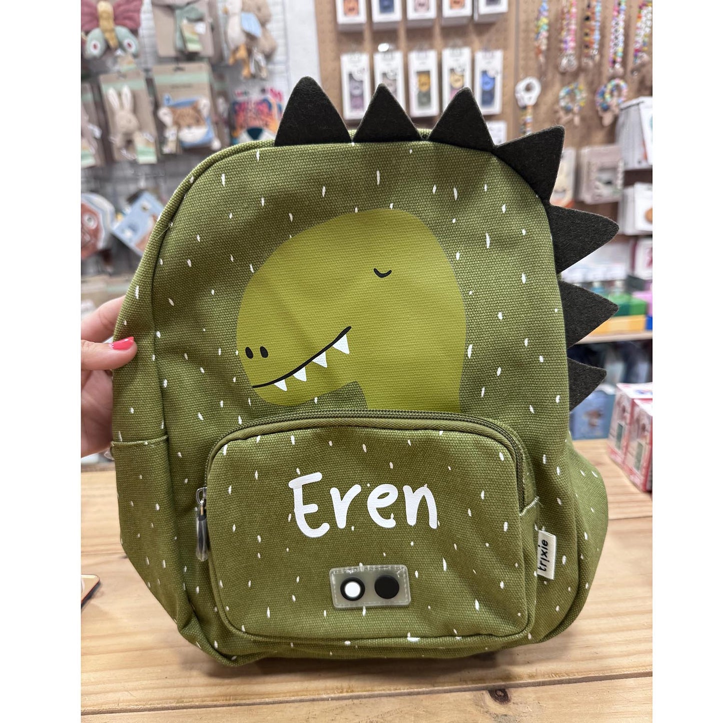 MOCHILA GRANDE INFANTIL TRIXIE ·DINO· - Happy Moments Baby