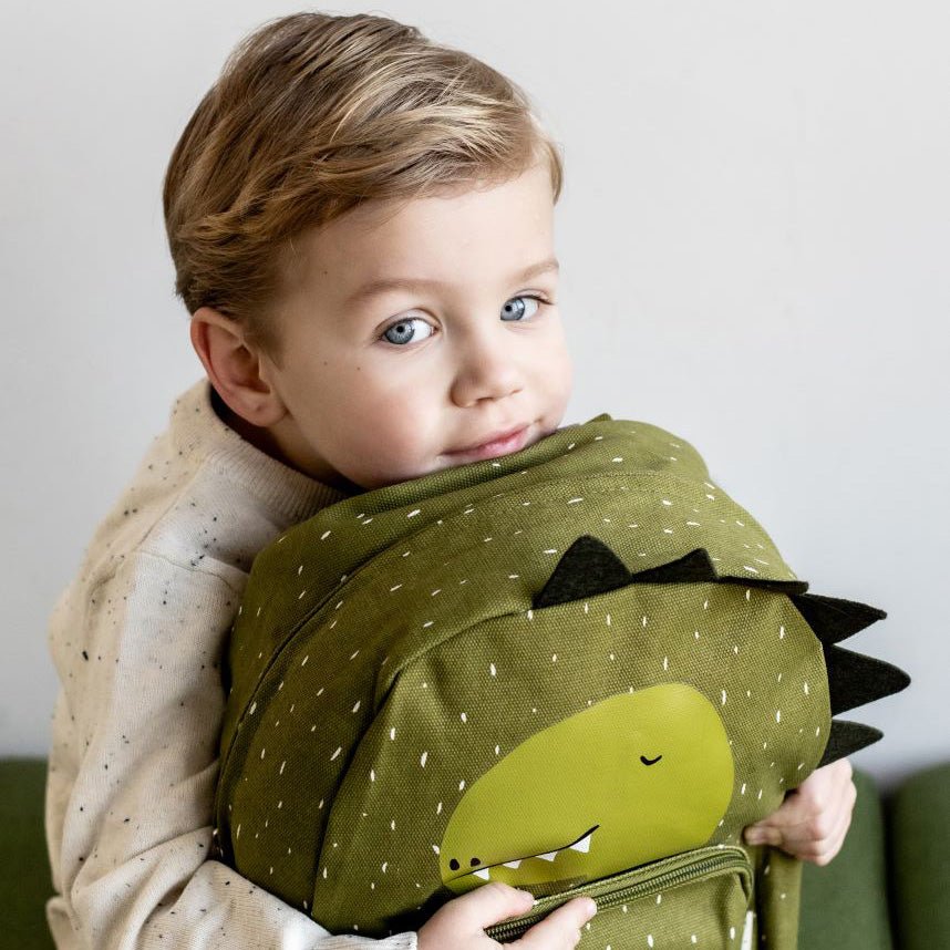 MOCHILA GRANDE INFANTIL TRIXIE ·DINO· - Happy Moments Baby