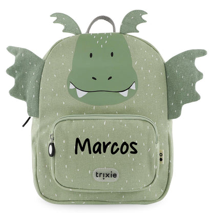 MOCHILA GRANDE INFANTIL TRIXIE ·DRAGÓN· - Happy Moments Baby