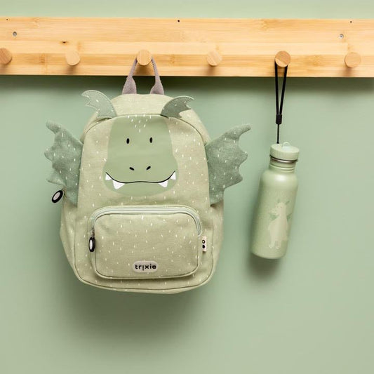 MOCHILA GRANDE INFANTIL TRIXIE ·DRAGÓN· - Happy Moments Baby