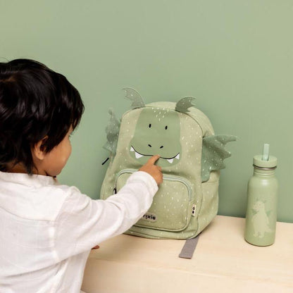 MOCHILA GRANDE INFANTIL TRIXIE ·DRAGÓN· - Happy Moments Baby