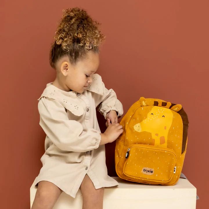 MOCHILA GRANDE INFANTIL TRIXIE ·JIRAFA· - Happy Moments Baby