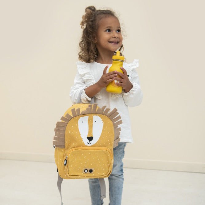 MOCHILA GRANDE INFANTIL TRIXIE ·LEÓN· - Happy Moments Baby