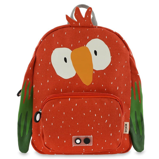 MOCHILA GRANDE INFANTIL TRIXIE ·LORO· - Happy Moments Baby