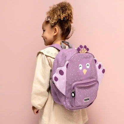 MOCHILA GRANDE INFANTIL TRIXIE ·PAVO REAL· - Happy Moments Baby
