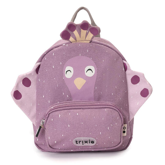 MOCHILA GRANDE INFANTIL TRIXIE ·PAVO REAL· - Happy Moments Baby