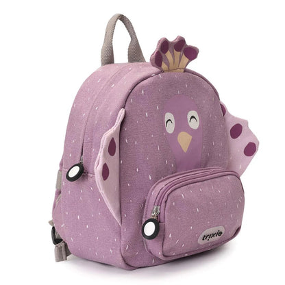 MOCHILA GRANDE INFANTIL TRIXIE ·PAVO REAL· - Happy Moments Baby