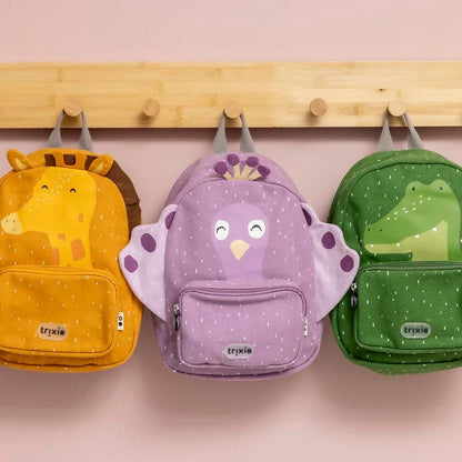 MOCHILA GRANDE INFANTIL TRIXIE ·PAVO REAL· - Happy Moments Baby