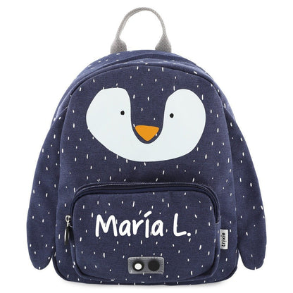 MOCHILA GRANDE INFANTIL TRIXIE ·PINGÜINO· - Happy Moments Baby