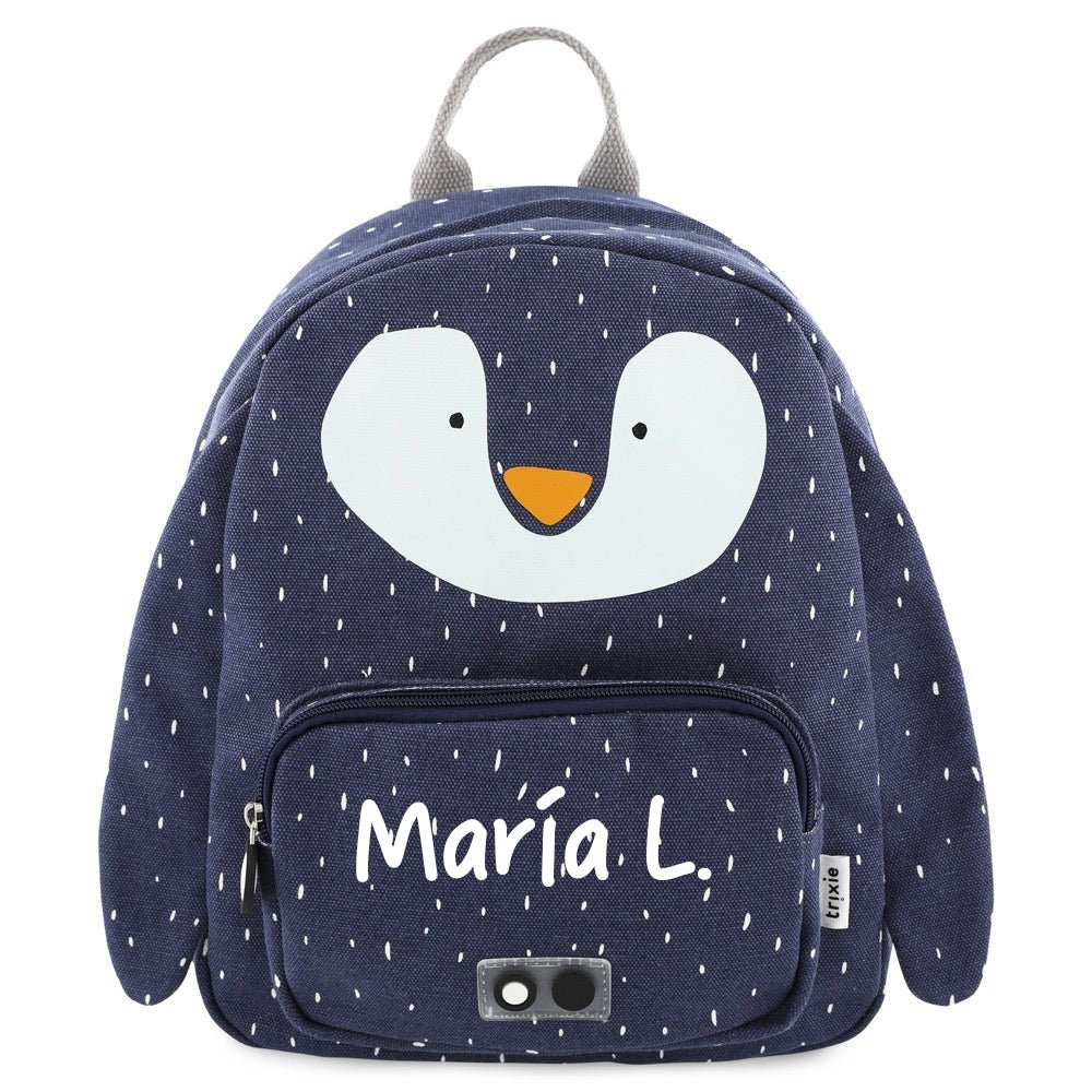MOCHILA GRANDE INFANTIL TRIXIE ·PINGÜINO· - Happy Moments Baby