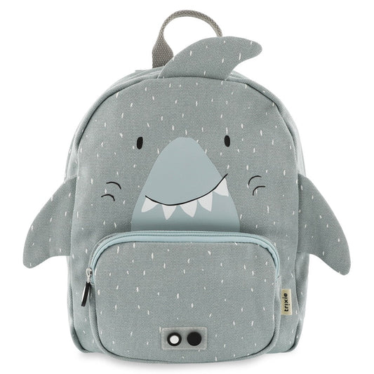 MOCHILA GRANDE INFANTIL TRIXIE ·TIBURÓN· - Happy Moments Baby