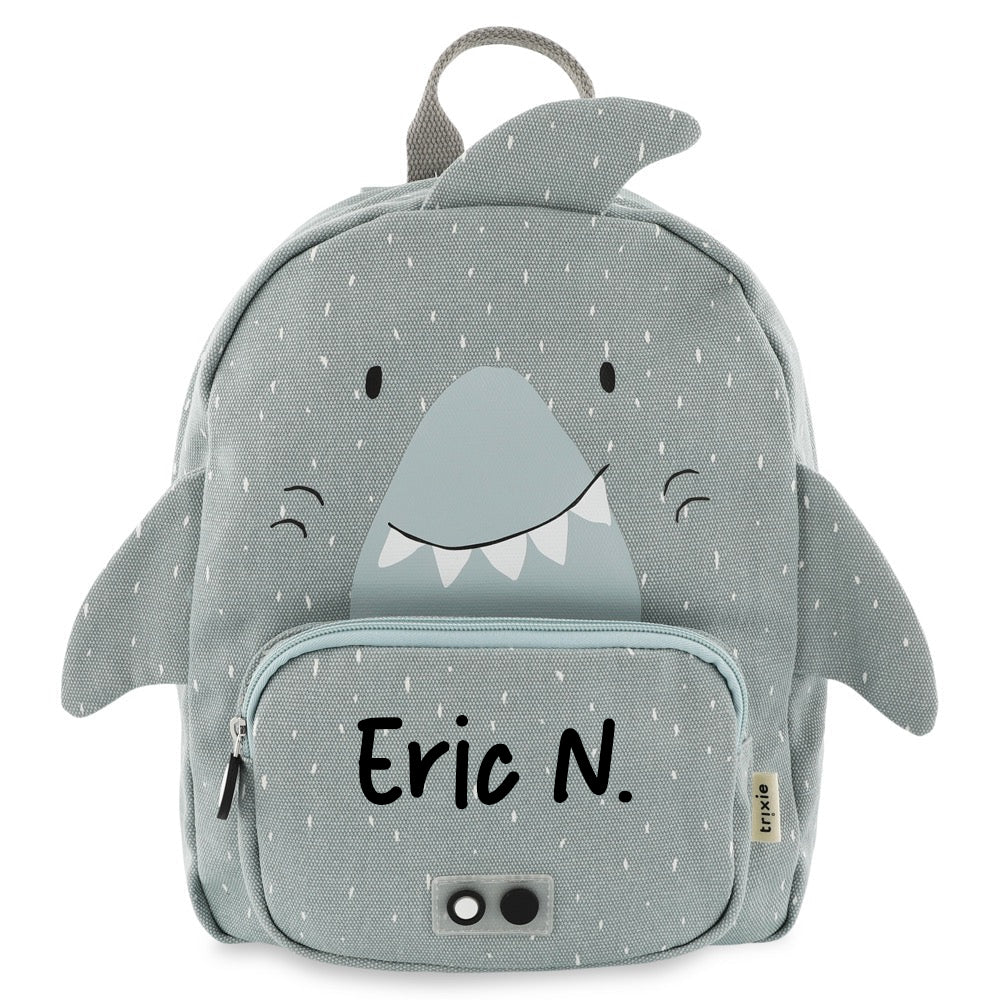 MOCHILA GRANDE INFANTIL TRIXIE ·TIBURÓN· - Happy Moments Baby