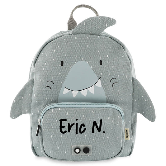 MOCHILA GRANDE INFANTIL TRIXIE ·TIBURÓN· - Happy Moments Baby