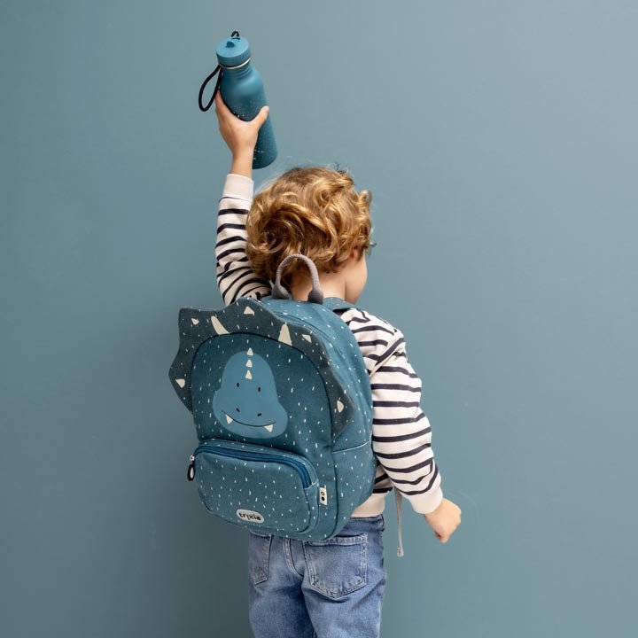 MOCHILA GRANDE INFANTIL TRIXIE ·TRICERATOPS· - Happy Moments Baby