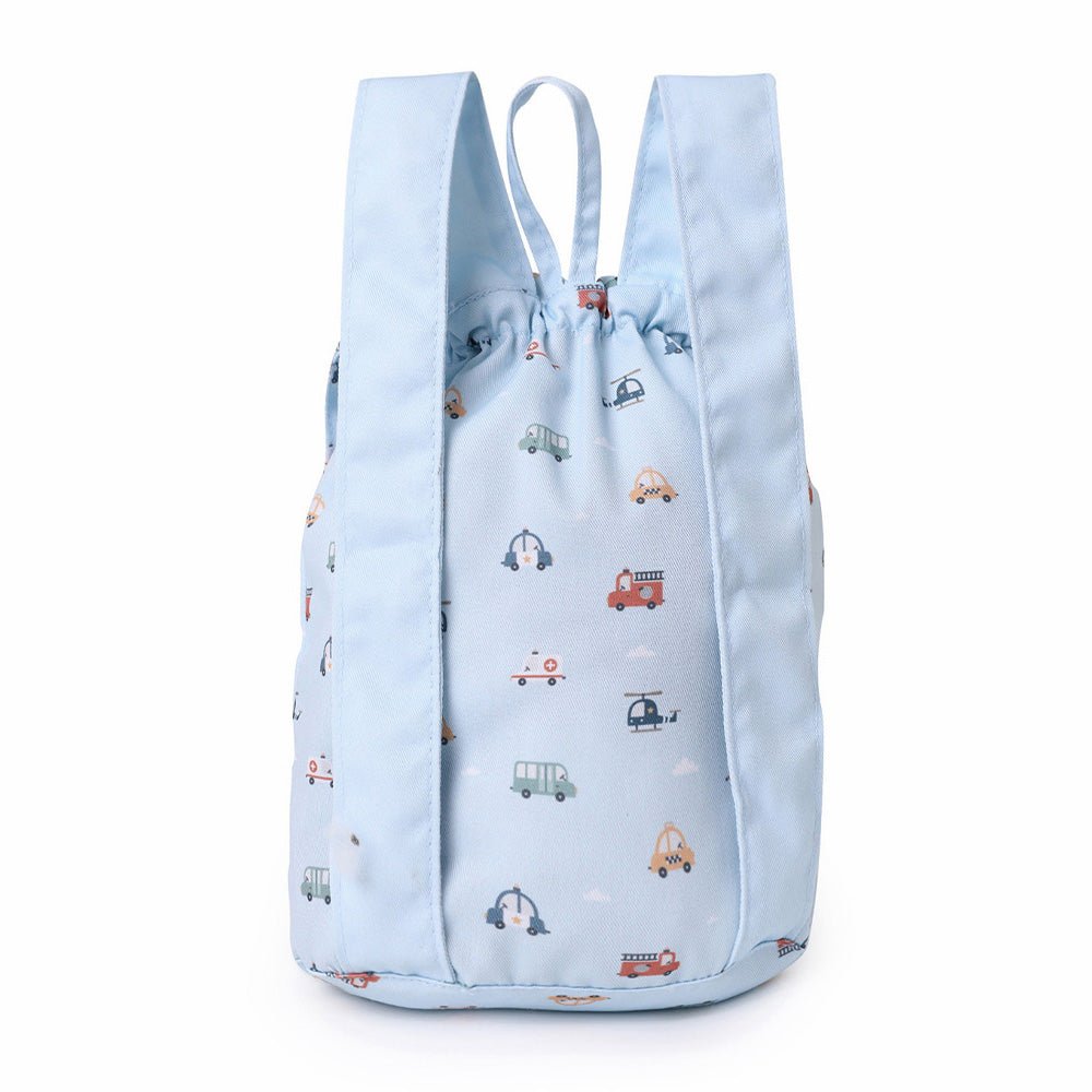 MOCHILA INFANTIL PEQUEÑA TELA TUTETE ·CITY CARS· - Happy Moments Baby
