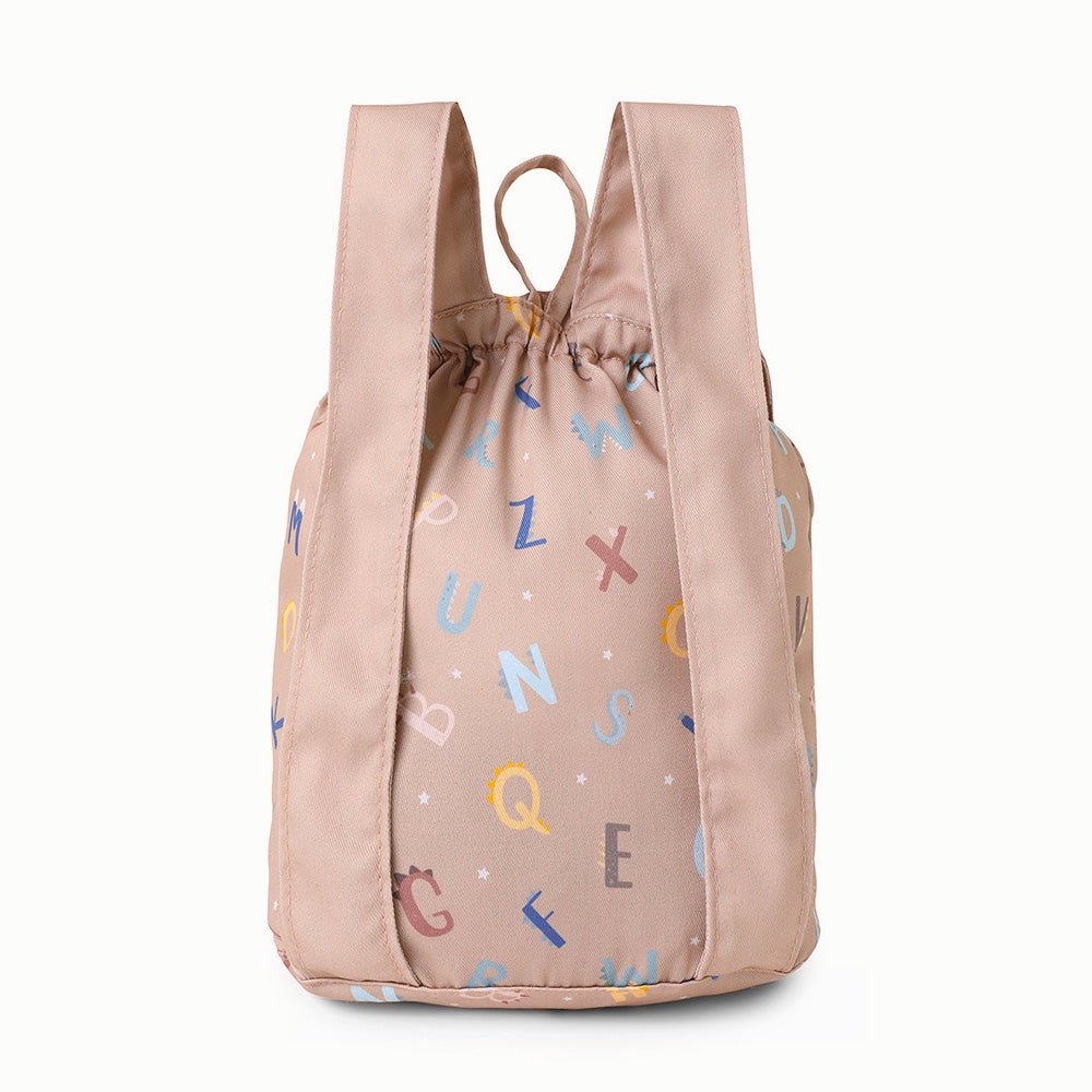 MOCHILA INFANTIL PEQUEÑA TELA TUTETE ·FUNNY LETTERS· - Happy Moments Baby