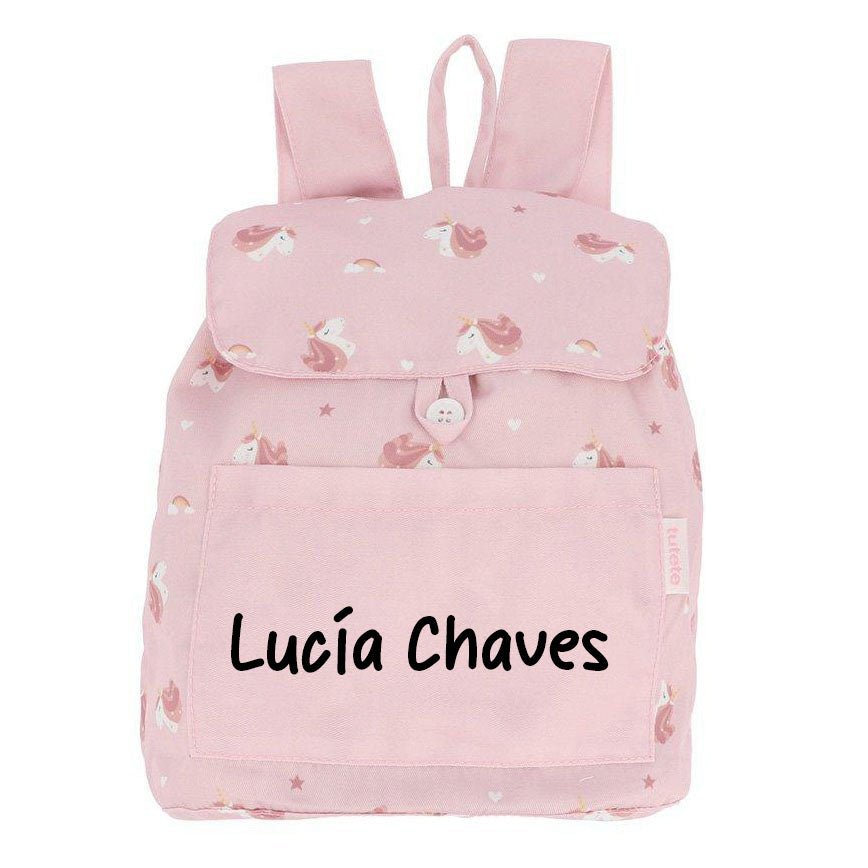 MOCHILA INFANTIL PEQUEÑA TELA TUTETE ·MAGICAL UNICORN· - Happy Moments Baby