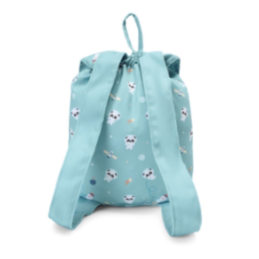 MOCHILA INFANTIL PEQUEÑA TELA TUTETE ·PANDAS IN SPACE· - Happy Moments Baby