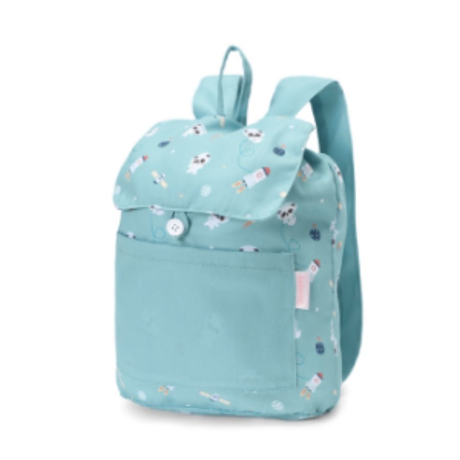 MOCHILA INFANTIL PEQUEÑA TELA TUTETE ·PANDAS IN SPACE· - Happy Moments Baby