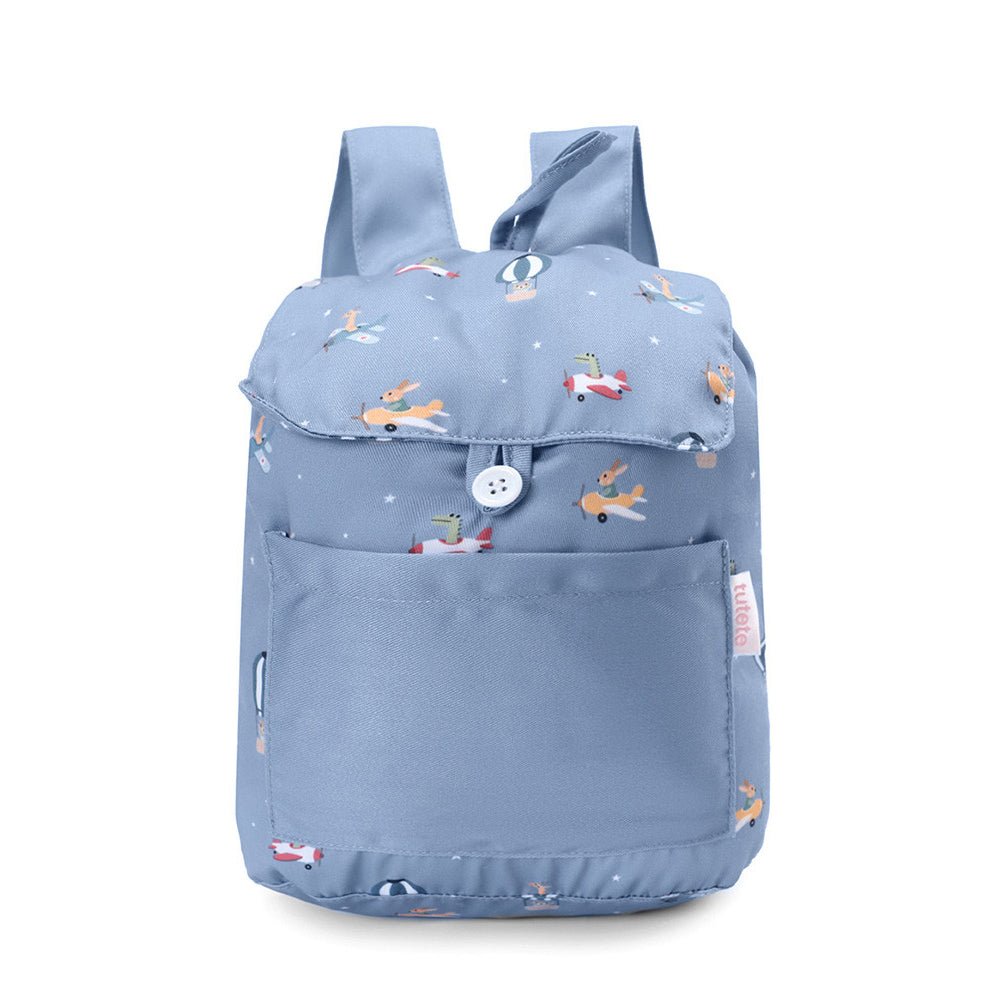 MOCHILA INFANTIL PEQUEÑA TELA TUTETE ·PLANES· - Happy Moments Baby