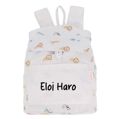 MOCHILA INFANTIL PEQUEÑA TELA TUTETE ·SAVANNAH· - Happy Moments Baby