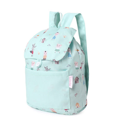 MOCHILA INFANTIL PEQUEÑA TELA TUTETE ·THREE LITTLE PIGS· - Happy Moments Baby