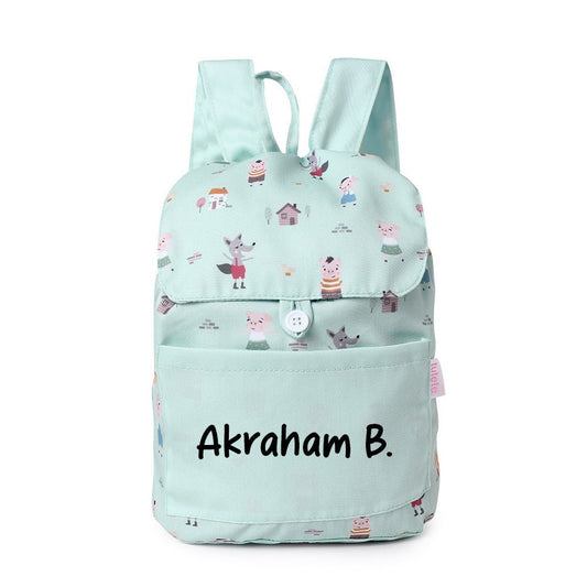 MOCHILA INFANTIL PEQUEÑA TELA TUTETE ·THREE LITTLE PIGS· - Happy Moments Baby