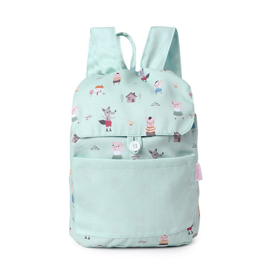 MOCHILA INFANTIL PEQUEÑA TELA TUTETE ·THREE LITTLE PIGS· - Happy Moments Baby