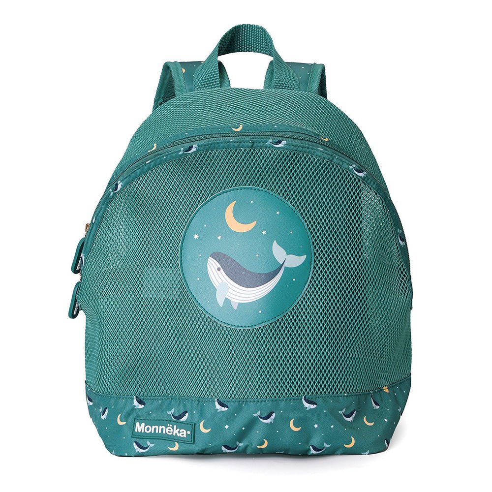 MOCHILA INFANTIL PLAYA ANTIARENA TUTETE ·WHALE TEAL· - Happy Moments Baby