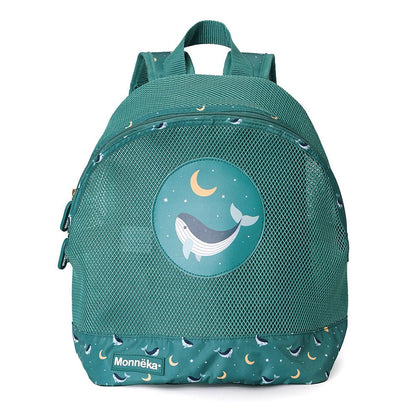 MOCHILA INFANTIL PLAYA ANTIARENA TUTETE ·WHALE TEAL· - Happy Moments Baby