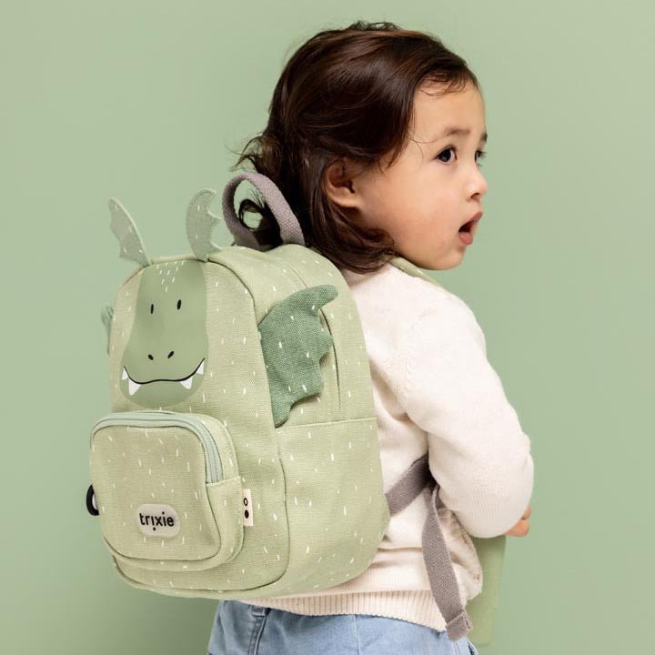 MOCHILA INFANTIL TRIXIE PEQUEÑA ·DRAGÓN· - Happy Moments Baby