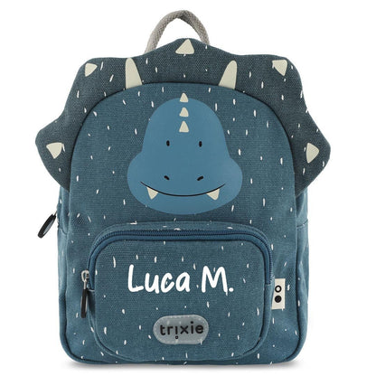 MOCHILA INFANTIL TRIXIE PEQUEÑA ·TRICERATOPS· - Happy Moments Baby