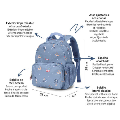 MOCHILA INFANTIL TUTETE ·PLANES· - Happy Moments Baby