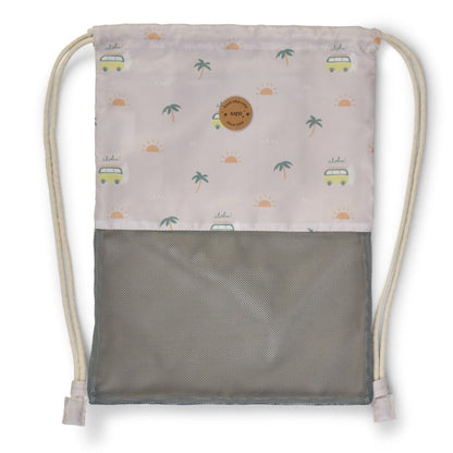 MOCHILA SACO ANTIARENA SARO ·ALOHA· - Happy Moments Baby