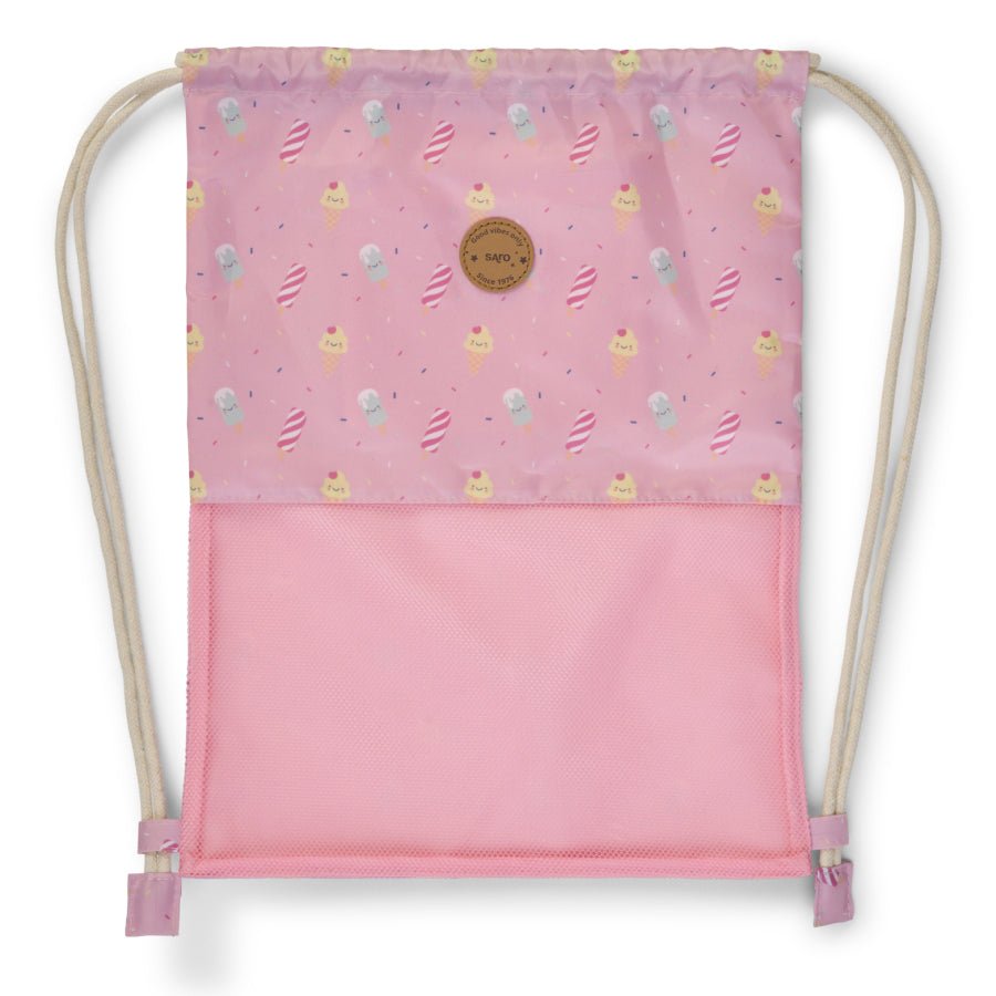 MOCHILA SACO ANTIARENA SARO ·HELADOS· - Happy Moments Baby