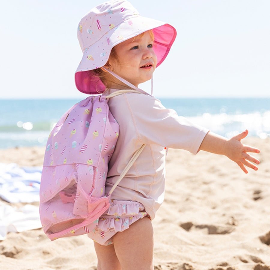 MOCHILA SACO ANTIARENA SARO ·HELADOS· - Happy Moments Baby