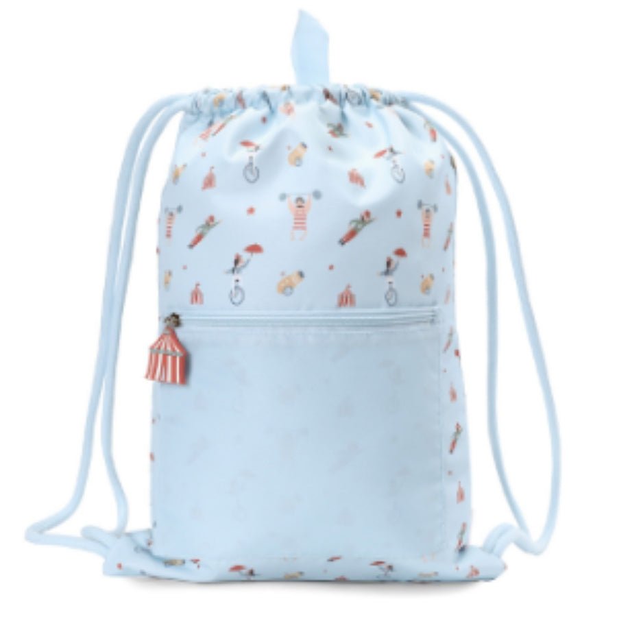 MOCHILA SACO IMPERMEABLE TUTETE ·CIRCUS SHOW· - Happy Moments Baby