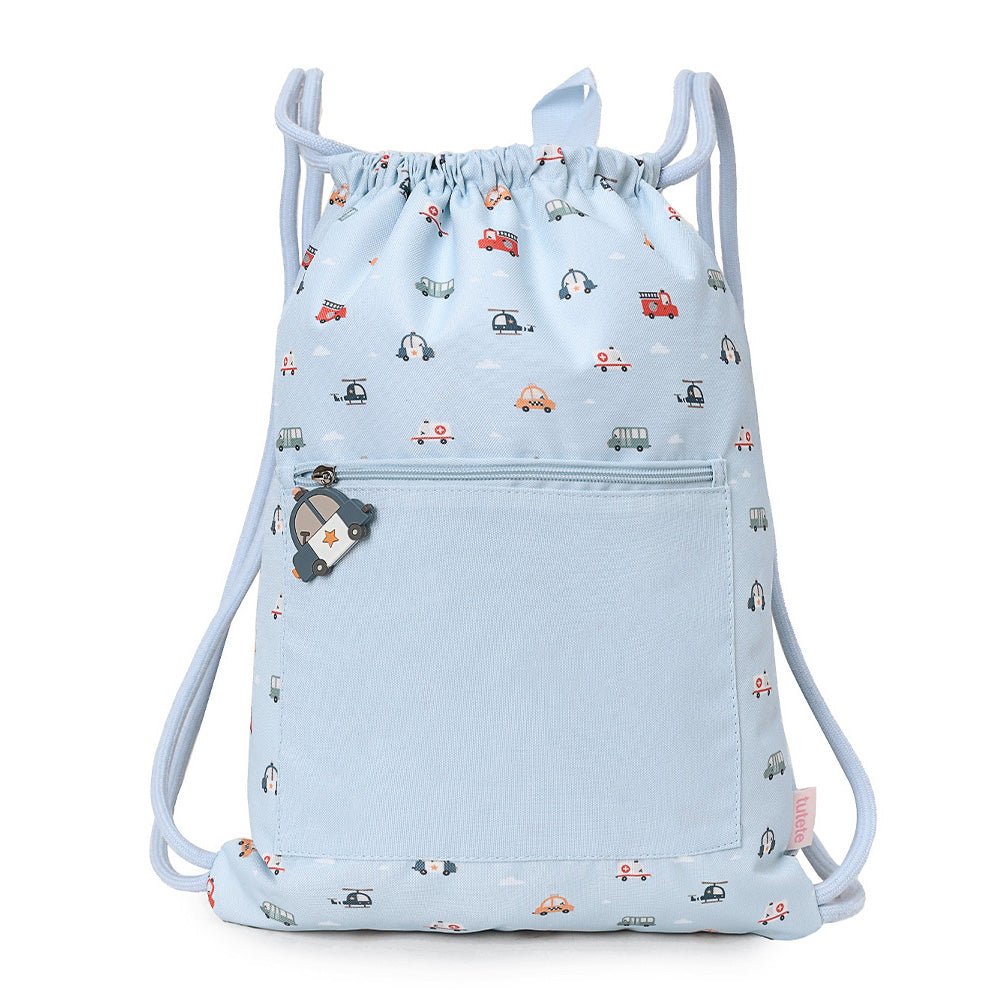 MOCHILA SACO IMPERMEABLE TUTETE ·CITY CARS· - Happy Moments Baby