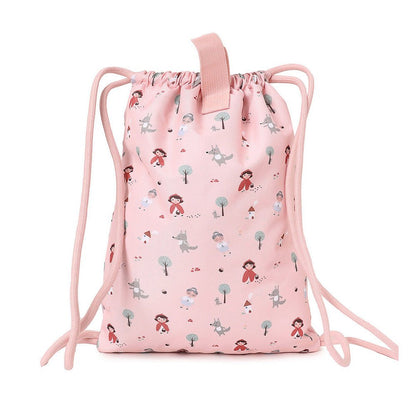 MOCHILA SACO IMPERMEABLE TUTETE ·LITTLE RED· - Happy Moments Baby