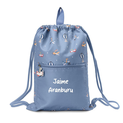 MOCHILA SACO IMPERMEABLE TUTETE ·PLANES· - Happy Moments Baby