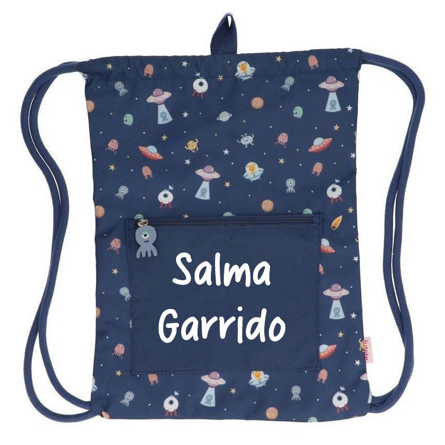 MOCHILA SACO IMPERMEABLE TUTETE ·THE MARTIANS· - Happy Moments Baby