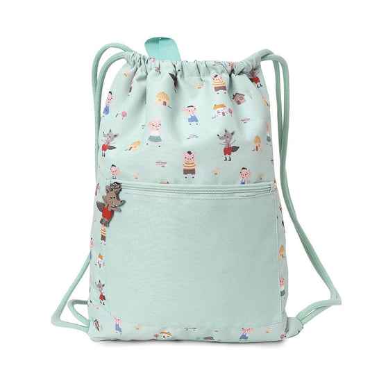 MOCHILA SACO IMPERMEABLE TUTETE ·THREE LITTLE PIGS· - Happy Moments Baby