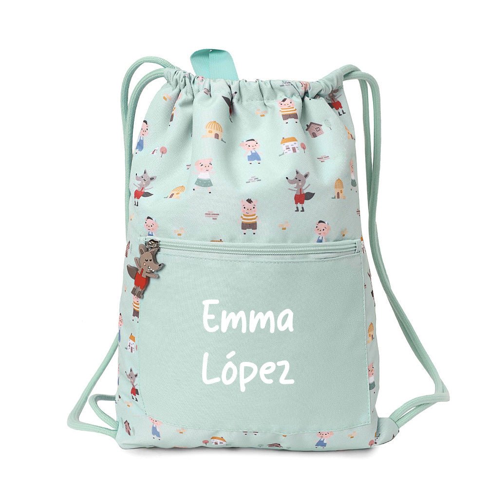 MOCHILA SACO IMPERMEABLE TUTETE ·THREE LITTLE PIGS· - Happy Moments Baby