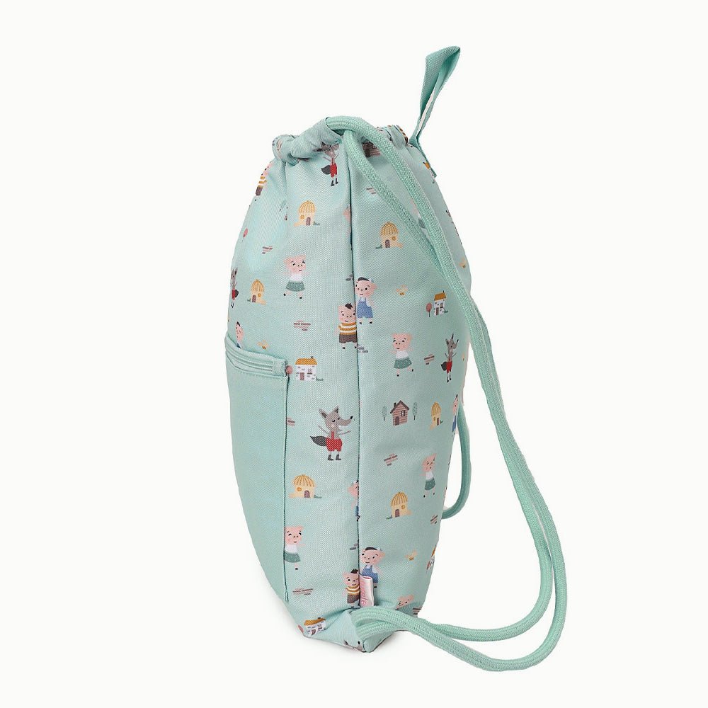 MOCHILA SACO IMPERMEABLE TUTETE ·THREE LITTLE PIGS· - Happy Moments Baby