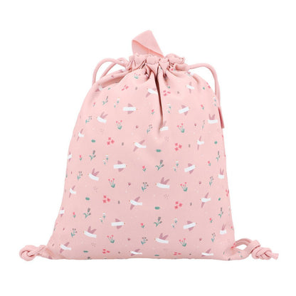 MOCHILA SACO INFANTIL DE TELA TUTETE ·BLOSSOM BIRDS· - Happy Moments Baby